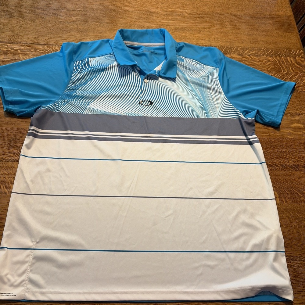 Men's Size XXLarge Oakley Polo Atomic Blue